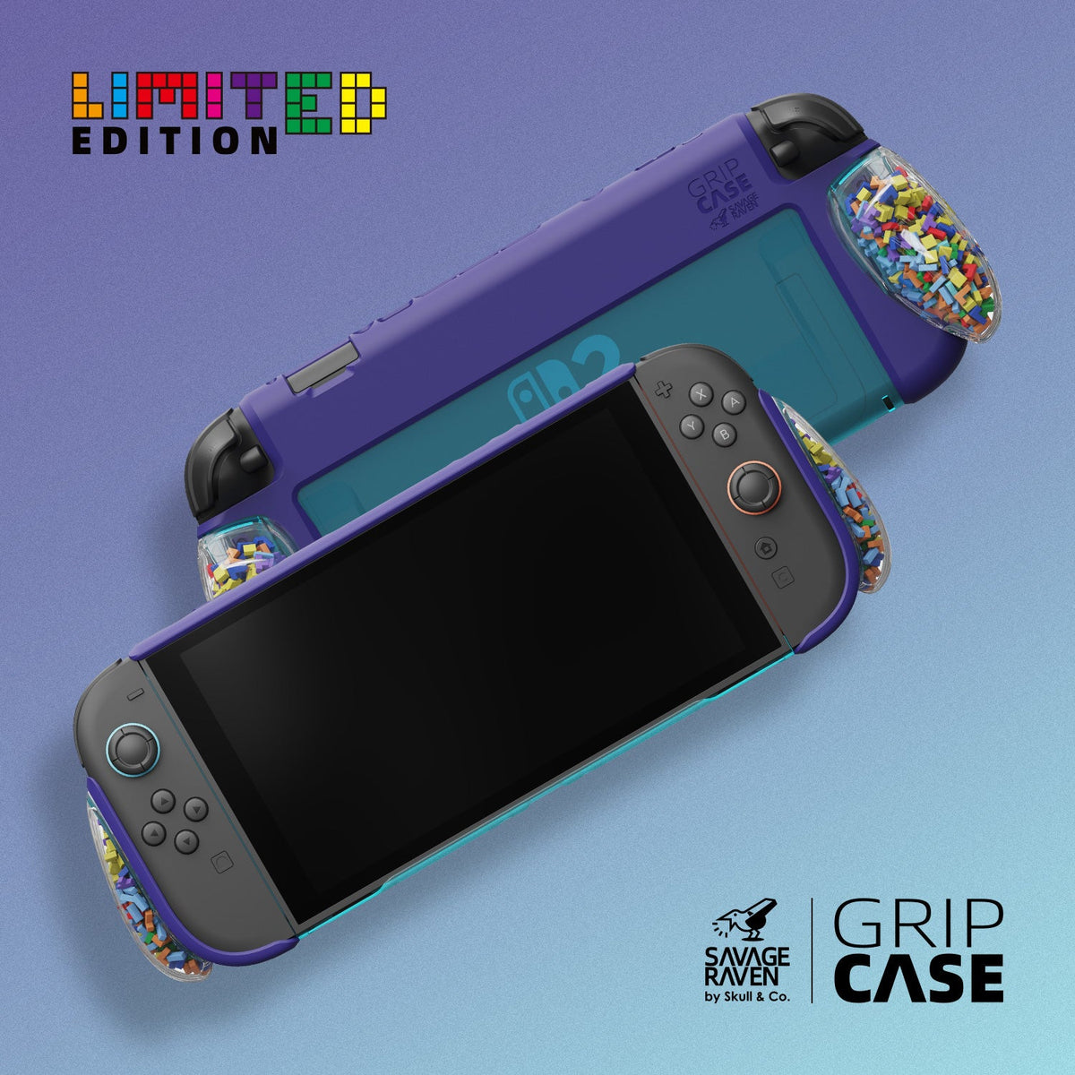 Switch 2『TETR方塊限量版』 積木方塊握把保護殼NeoGrip2 /軟套GripCase2/FissionGrip
