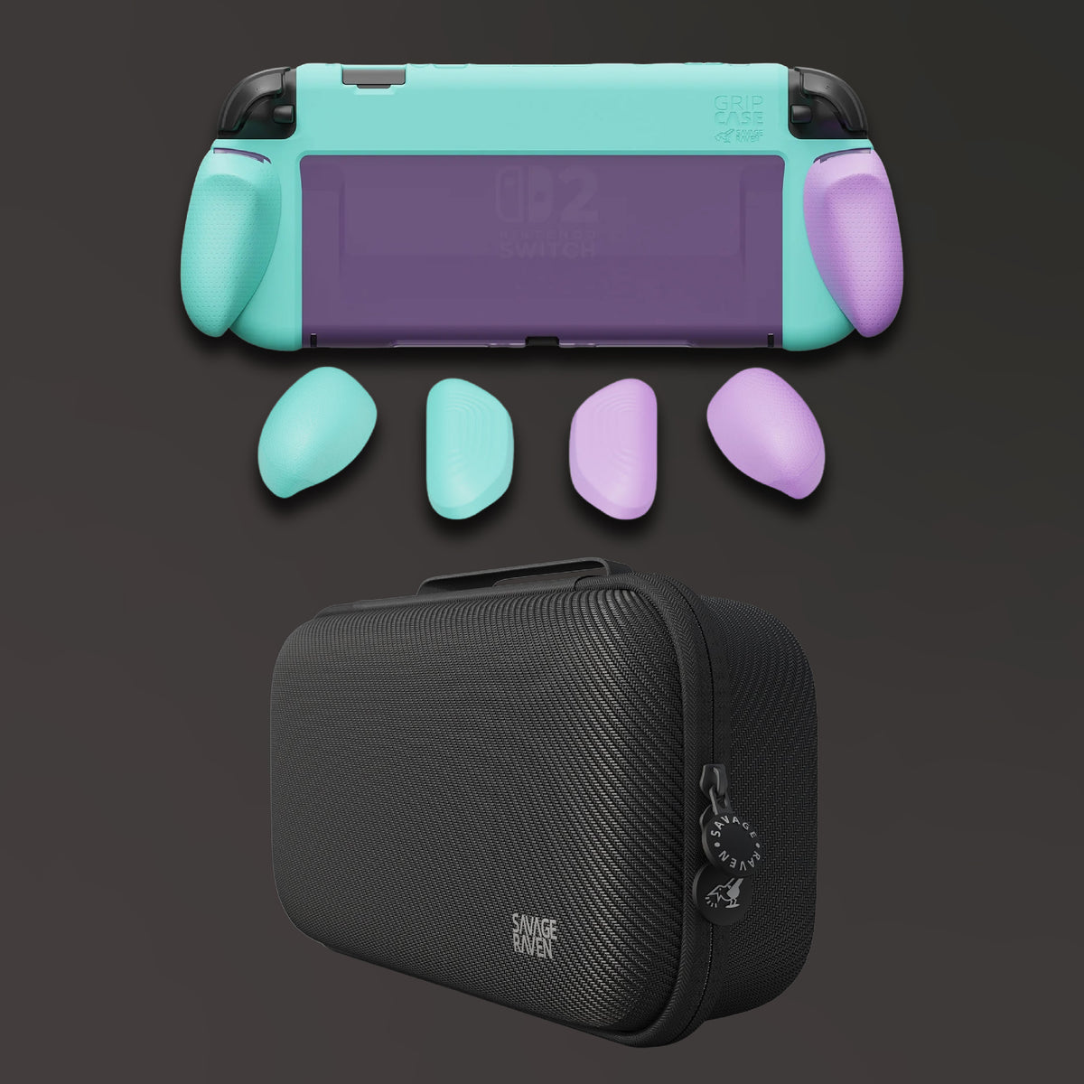 Switch 2握把保護軟套 GripCase2 適用NS2的人體工學握把(原廠底座相容)