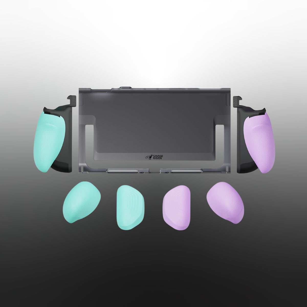 Switch 2分離式握把保護軟套 FissionGrip 適用NS2的人體工學分離握把（原廠底座相容）
