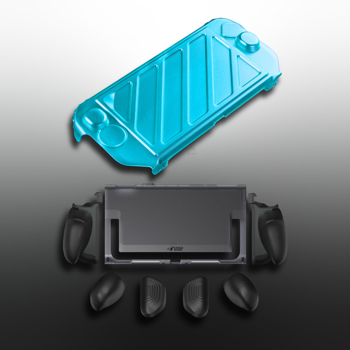 Switch 2分離式握把保護軟套 FissionGrip 適用NS2的人體工學分離握把（原廠底座相容）