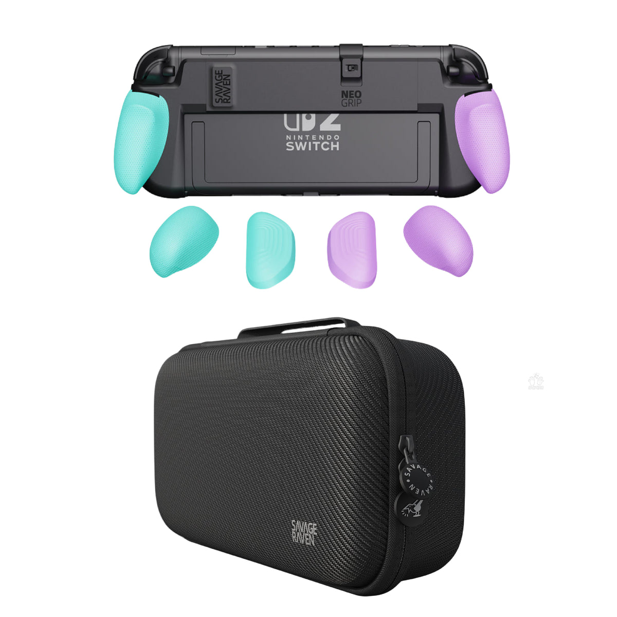 Switch 2握把保護殼 NeoGrip2 適用NS2的人體工學握把(原廠底座相容)