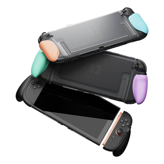 Switch 2分離式握把保護軟套 FissionGrip 適用NS2的人體工學分離握把（原廠底座相容）