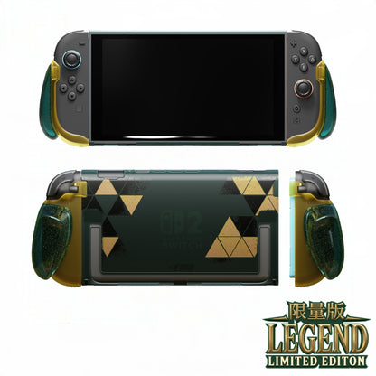 Switch 2 傳說限量版 分離握把保護軟套FissionGrip/Joy-Con類比套/D-PAD按鍵帽/保護上蓋